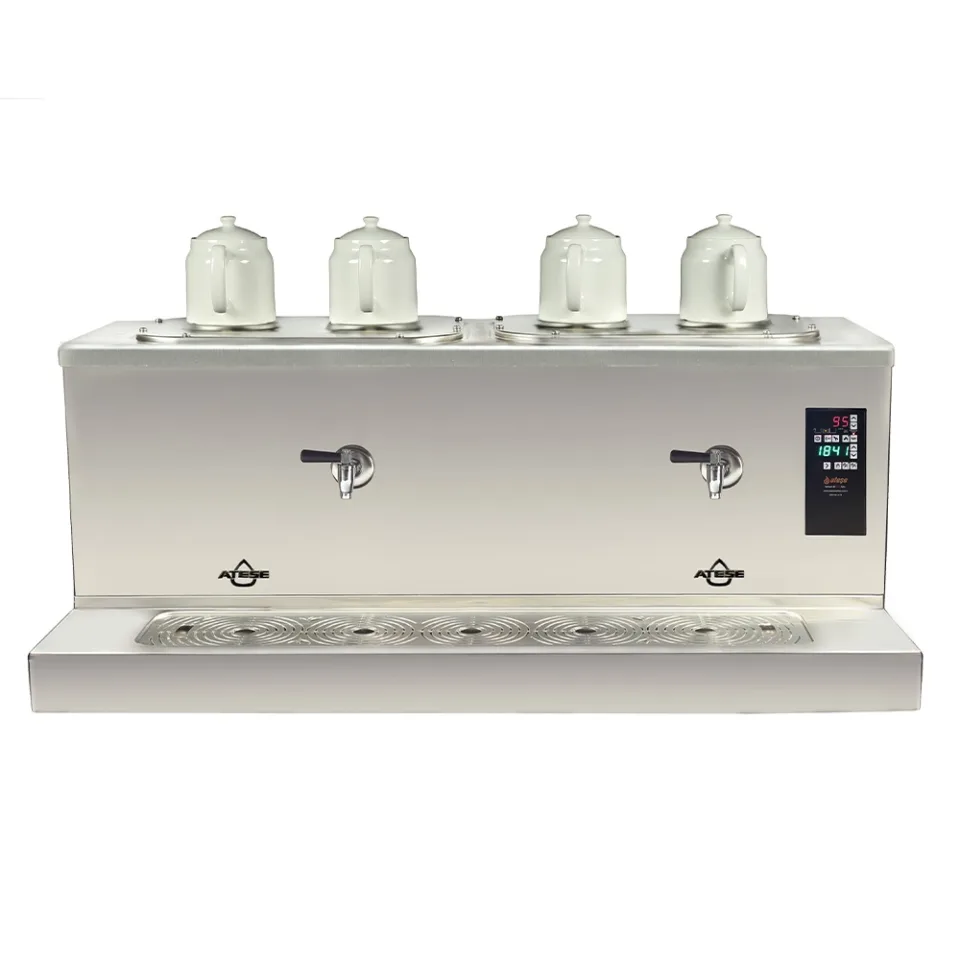 ATEŞE-Cappadocia Smart Plus 4 Dem.INOX GAZLI+ELK Çay Kaz.-CSPGE-4-INOX