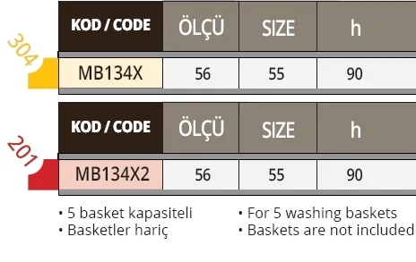 Kaset Taşıma Arabası Alçak- 304K. MB134X
