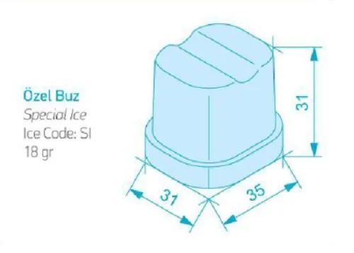 Küp Buz Makinesi, 27 Kg/Gün - FR-30