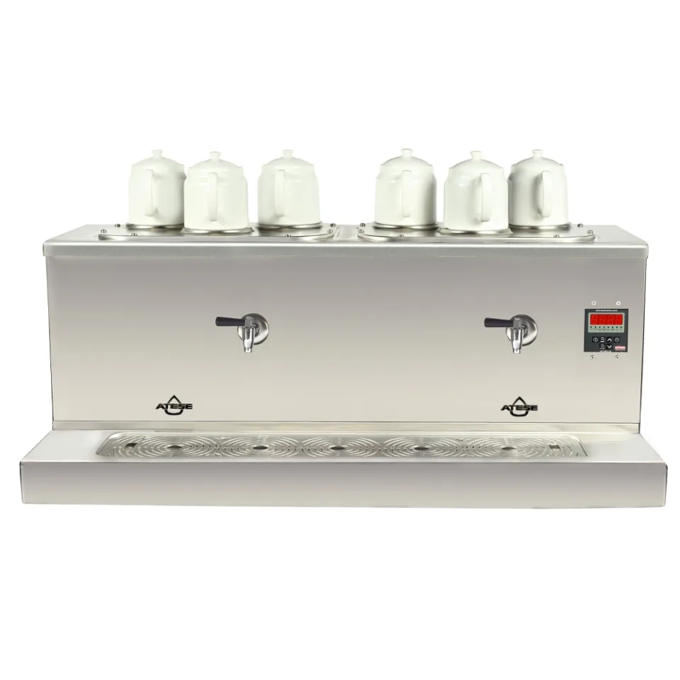 ATEŞE-Cappadocia Smart 6 Dem. Elk.li, INOX Çay Kazanı- CSE-6-INOX