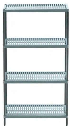 Demonte 4 Katlı Plastik İstif Rafı, Boyalı,  91*53*183 Cm.