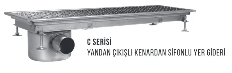 Yer Izgarası, Yandan-Kenardan Ø 70 Çıkışlı-C2/70-300*750